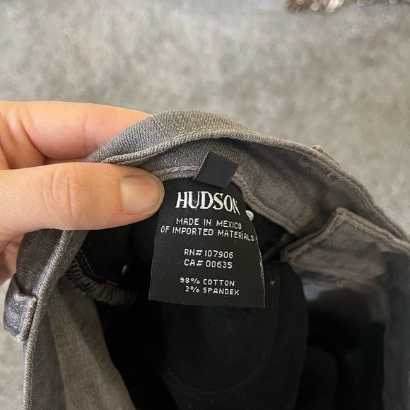 Hudson Krista Super Skinny Jeans in Gain Grey Women’s Size 25 - Picture 11 of 16